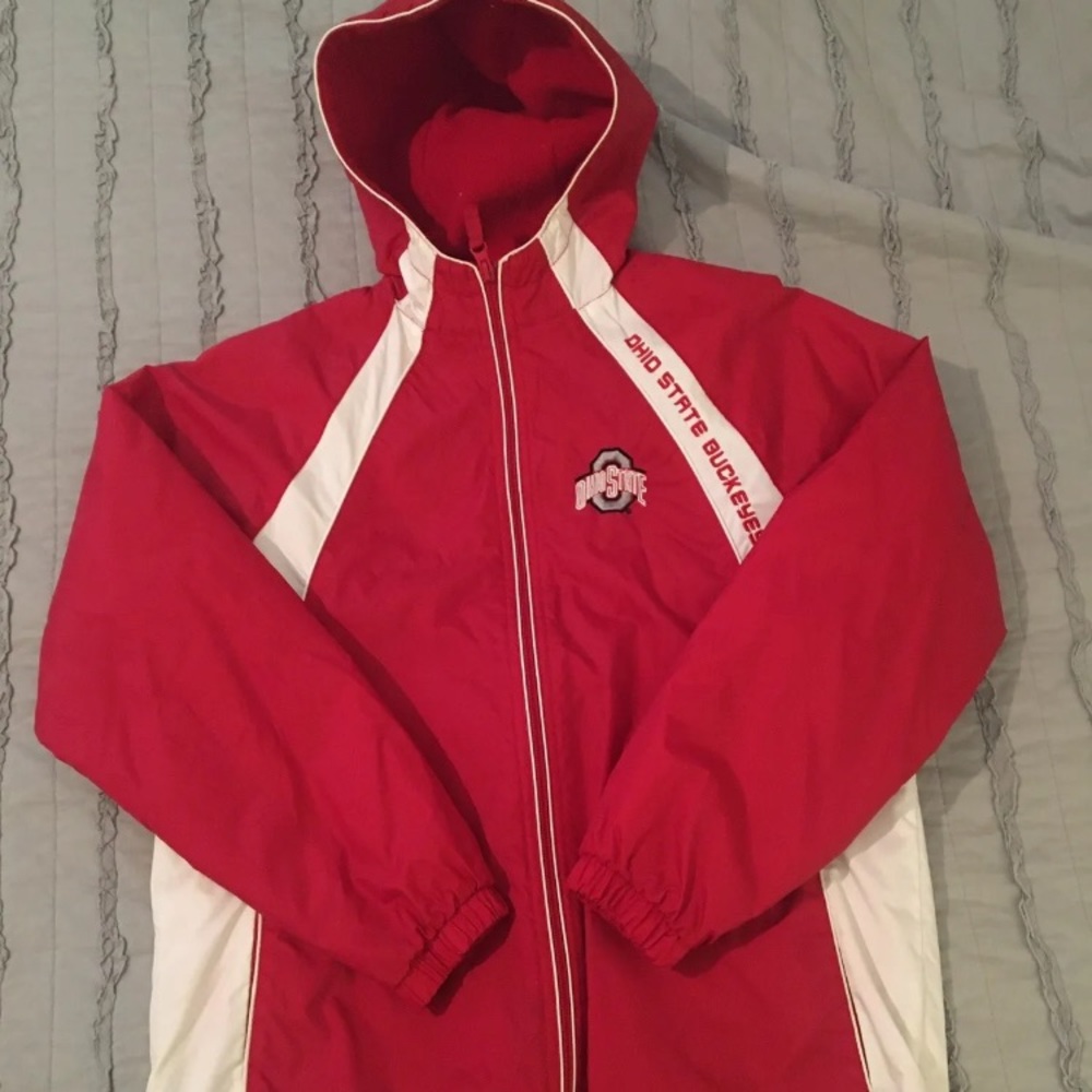 Vintage Red Oak Women’s Hooded Ohio State Zip Up Jacket
